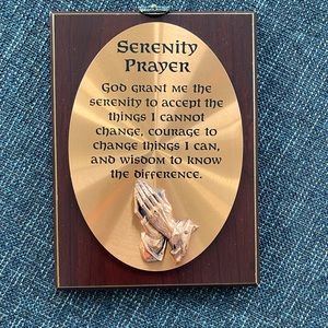 Serenity Prayer Wood Plaque